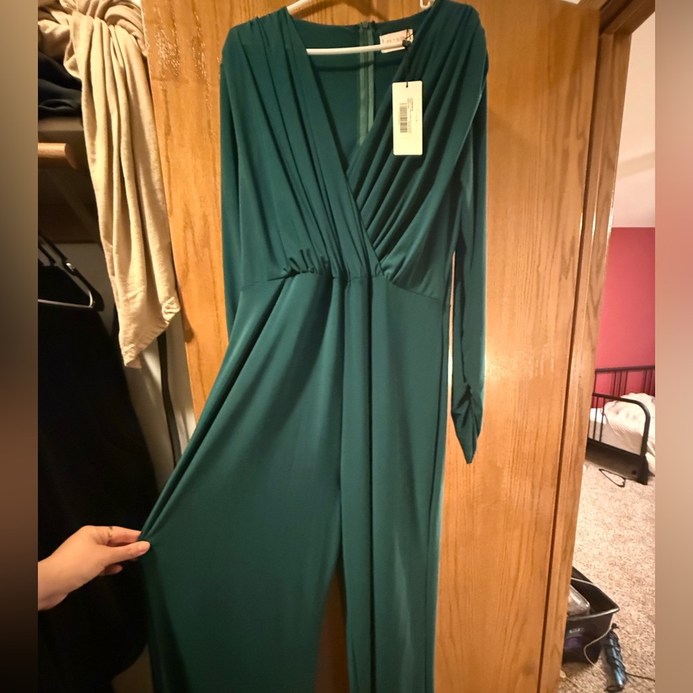 Club L London Teal Jumpsuit
